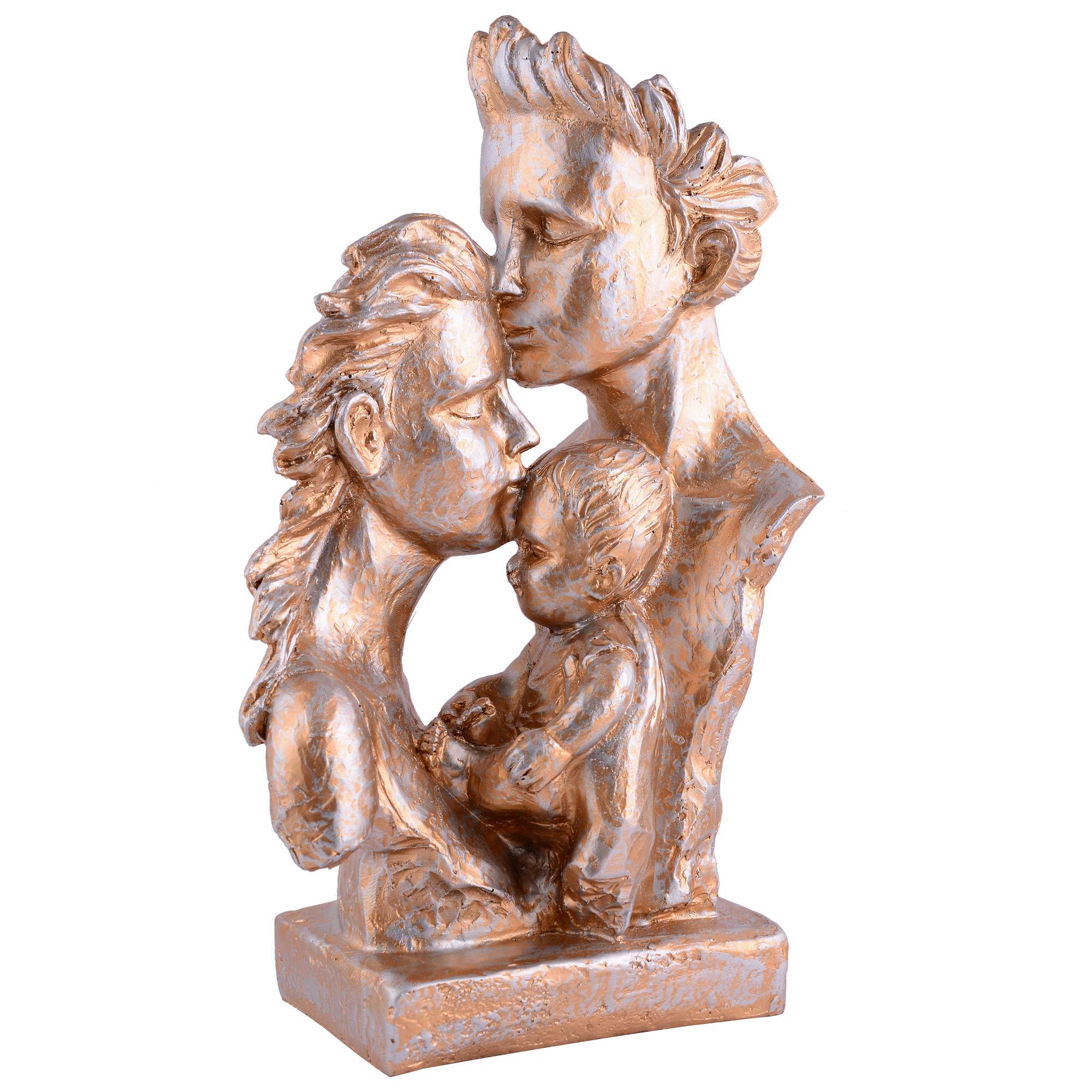 FAMILY Of Three Ornaments Abstract Home Souvenirs Statues Decoration for Home Character gray - Image 3