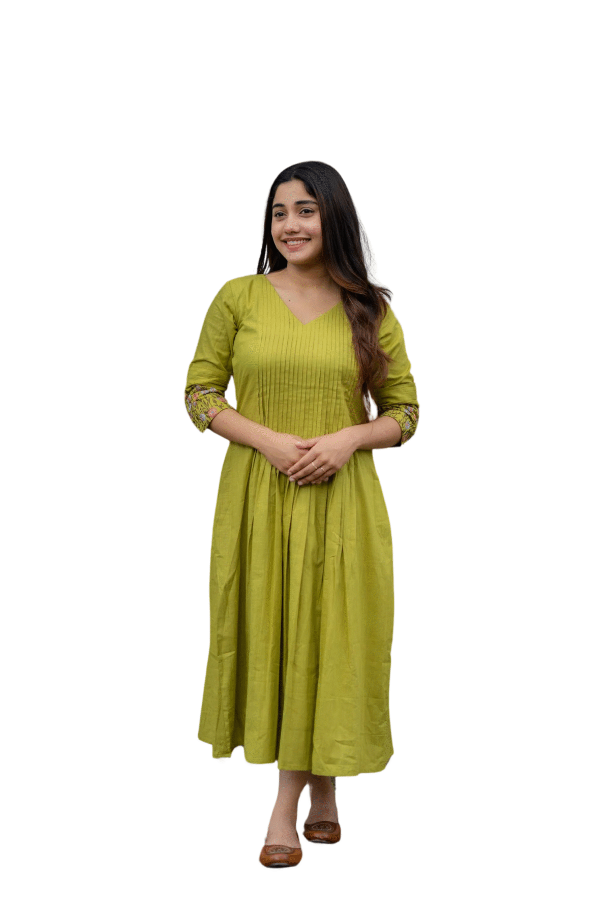 Breezy & Beautiful – Embroidered Kurta Pant Set in Cotton Slub (S)