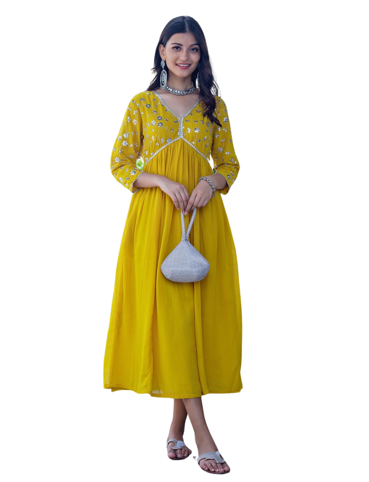 3-Piece Cotton Kurta Set for Women – Kurta, Palazzo & Dupatta(XL)